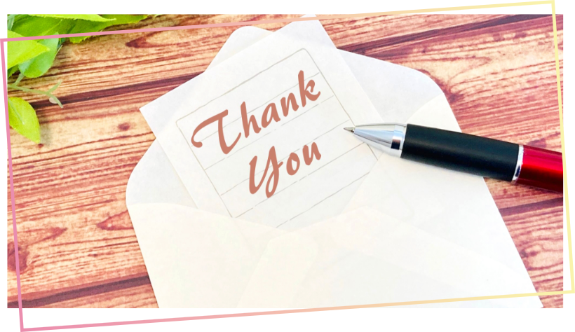 御礼状やキャンペーン当選状など同梱が可能