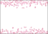 春限定イベント用メッセージカード「花びら」の参考画像