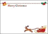 冬限定イベント用メッセージカード「クリスマス」の参考画像