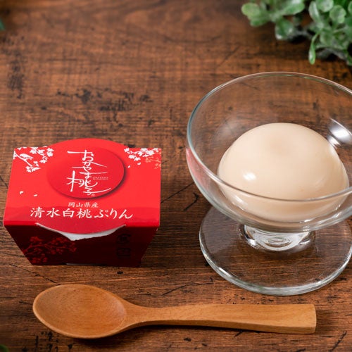 清水白桃ぷりん