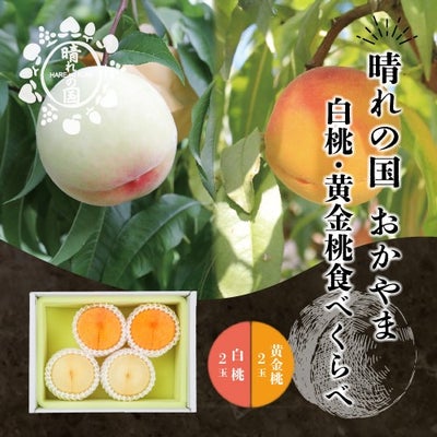 白桃＆黄金桃食べ比べ